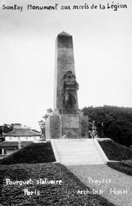 Monumento de la Legión Extranjera Francesa, Sontay, Vietnam, siglo XX