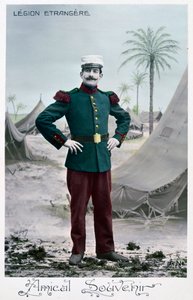 Postal de la Legión Extranjera Francesa, c. 1900