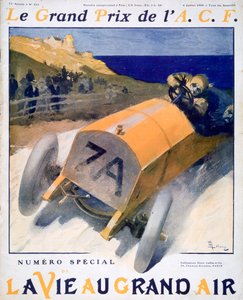 Gran Premio de Francia, portada de la revista La Vie au Grand Air, 1908 de Unbekannt