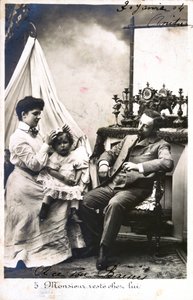 Tarjeta postal francesa, c1900