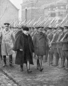 El Presidente francés Raymond Poincare y el Rey Jorge V, diciembre de 1914 de Unbekannt