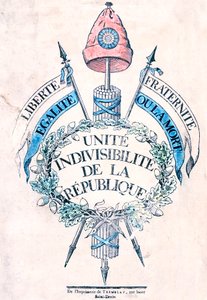 Revolución Francesa 1789: Emblema alegórico de la República de Unbekannt