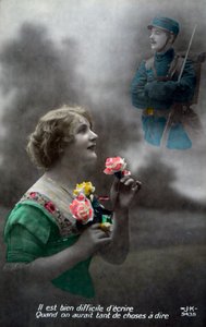 Postal francesa de la Primera Guerra Mundial, 1914-1918