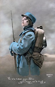Postal francesa de la Primera Guerra Mundial, 1914-1918