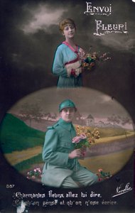 Postal francesa de la Primera Guerra Mundial