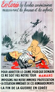 Póster francés contra la guerra de Corea, 1950