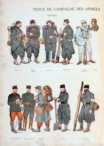Uniformes del ejército francés, Primera Guerra Mundial, 1914 de Unbekannt
