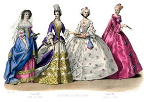 Traje francés: Luis XIV, Luis XV, 1882 de Unbekannt