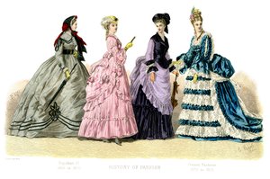 Traje francés: Napoleón III, Modas actuales, 1882 de Unbekannt