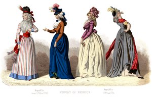 Traje francés: República, 1882 de Unbekannt