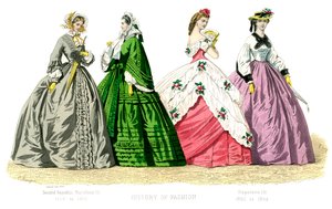 Traje francés: Segunda República, Napoleón III, 1882 de Unbekannt