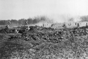 Contraataque francés entre el Somme y el río Oise, Picardía, Francia, 1918