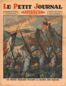 Tropas francesas dejando la segunda zona del Rin de Unbekannt