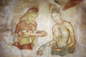 Fresco/Damas de Sigiriya/Sri Lanka