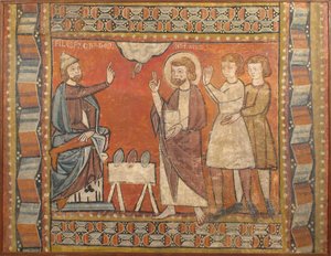 Fresco con el milagro de las joyas de Unbekannt