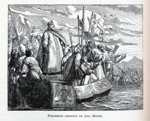 Friedrich cruzando a Asia Menor, 1882