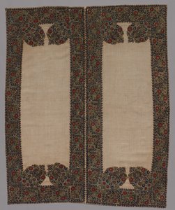 Frente y reverso de una funda de almohada, 1700s de Unbekannt