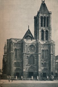 Frente de la Iglesia Abacial de Saint Denis, El Lugar de Entierro de los Reyes Franceses, c. 1906, 1907 de Unbekannt