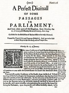 Portada de A Perfect Diurnall of Some Passages in Parliament, 1643 de Unbekannt
