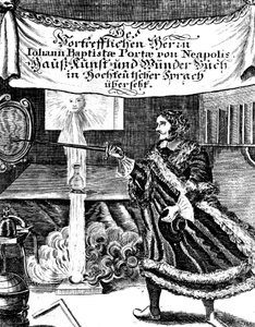 Frontispicio de Magia Naturalis por Johannes Baptista della Porta, 1715 de Unbekannt