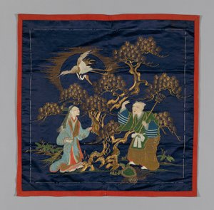 Cubierta de Regalo Fukusa, Japón, finales del período Edo 1789-1868 período Meiji 1868-1912, finales del siglo XIX de Unbekannt