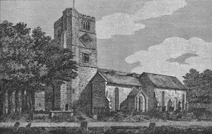 Iglesia de Fulham en 1812 de Unbekannt