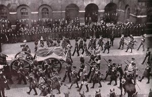 Procesión fúnebre del Rey Eduardo VII, Whitehall, Londres, 20 de mayo de 1910 de Unbekannt