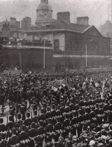 Procesión fúnebre del Rey Eduardo VII, Whitehall, Londres, 20 de mayo de 1910 de Unbekannt