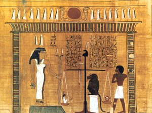 Papiro funerario, antiguo egipcio, XVIII dinastía, 1550-1293 a.C. de Unbekannt