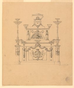 Muebles con brazos y candelabros de Unbekannt