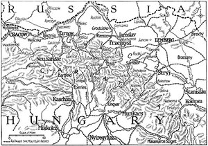 Galicia y los pasos de los Cárpatos, 1915 de Unbekannt