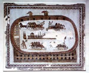 Juegos, mosaico romano de Cartago, siglo II d.C. de Unbekannt