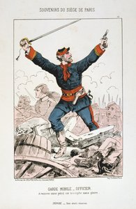 Garde Mobile - Oficial, Sitio de París, 1870-1871 de Unbekannt