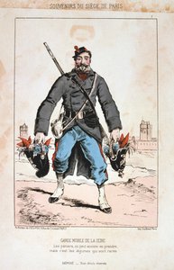 Garde Mobile de la Seine, Sitio de París, 1870-1871 de Unbekannt