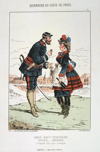 Garde Nationale Sedentaire - Oficial Cantinierre, Sitio de París, 1870-1871