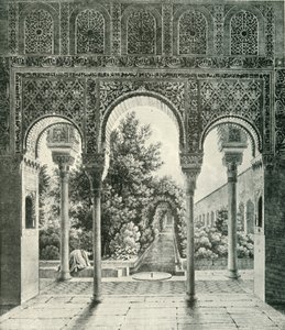 Jardín del Generalife, siglo XIX, 1907