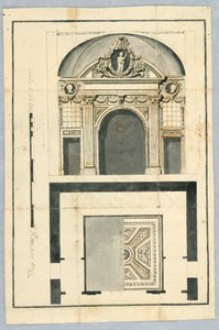 Puerta y pieza de techo de Unbekannt