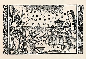 Recogiendo el maná, 1539