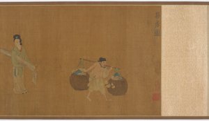 Ge Hong mudando de casa, dinastía Ming, siglo XVI