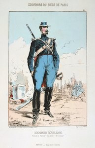 Gendarmería Republicana, Sitio de París, Guerra Franco-Prusiana, 1870-1871