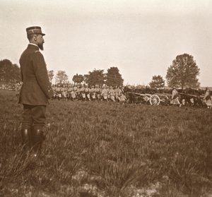 General Henri Gouraud, Champagne, norte de Francia, c1914-c1918 de Unbekannt