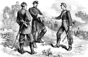 General McClellan en la batalla de Antietam, Guerra Civil Americana de Unbekannt