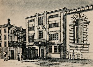 Oficina General de Correos, circa 1793 - Mostrando Edificios Adyacentes a Lloyds Coffee House, 1928 de Unbekannt