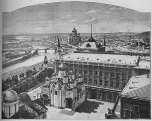 Vista general de la ciudad de Moscú, 1902