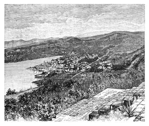 Vista general de Castries, Isla de Santa Lucía, c1890 de Unbekannt