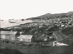 Vista general de Funchal, Madeira, Portugal, 1895 de Unbekannt