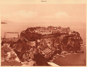 Vista general del Principado de Mónaco, 1930 de Unbekannt