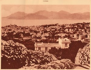 Vista general tomada desde Pezou, Cannes, 1930 de Unbekannt