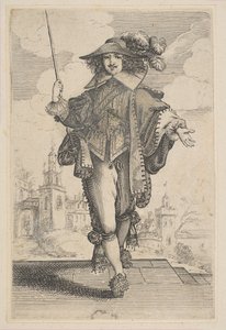 Caballero sosteniendo un látigo, 1629 de Unbekannt