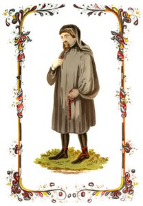 Geoffrey Chaucer, autor, poeta, filósofo, burócrata y diplomático inglés del siglo XIV, c1850 de Unbekannt